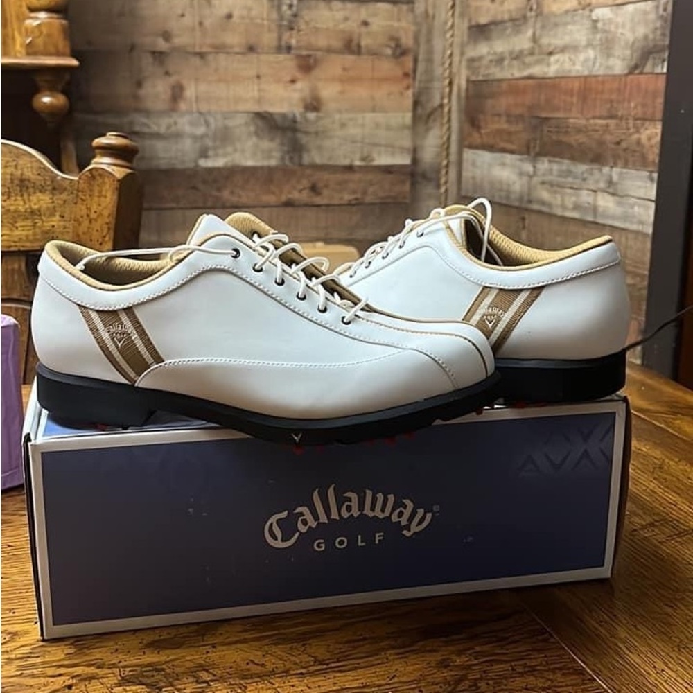 Callaway Women’s Sport Newport Golf Shoes - White/Tauria